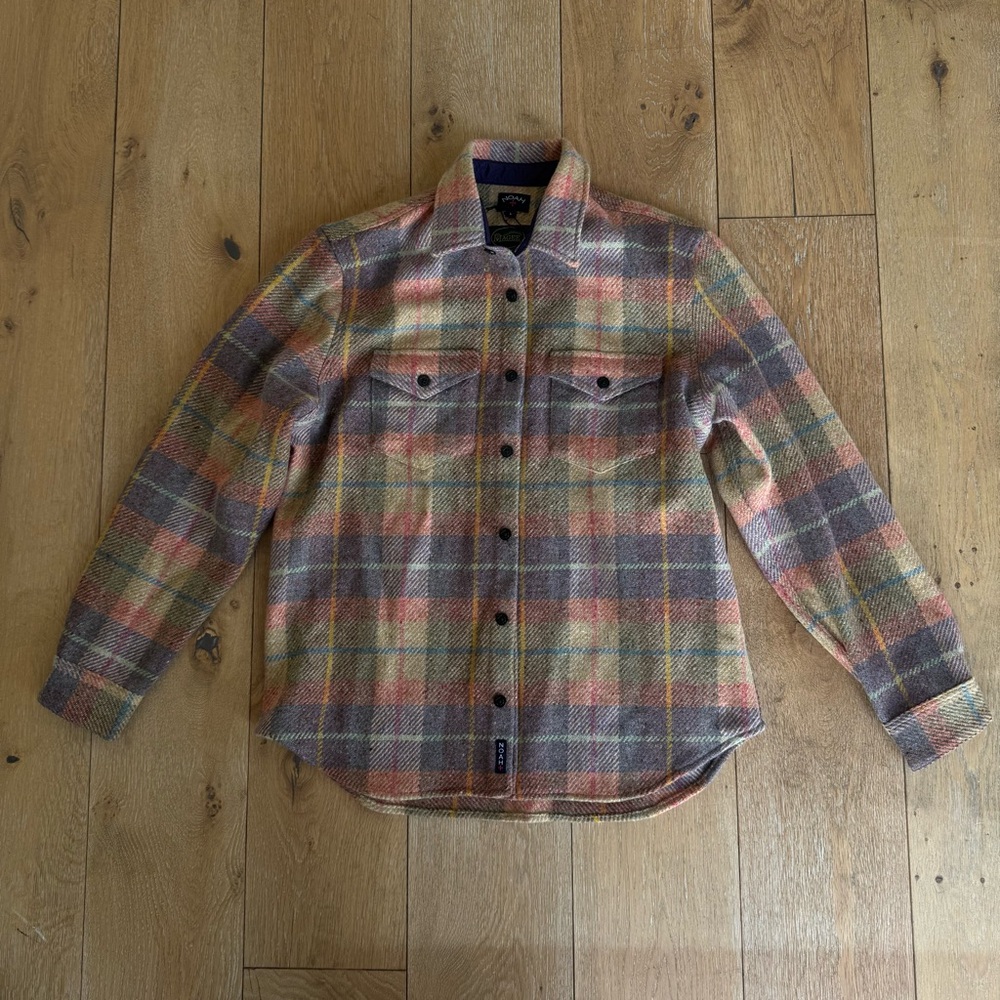 Noah Wool CPO Plaid Shirt Jacket
